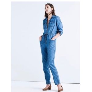 Madewell x Goop Denim Coverall Jumpsuit - Size M